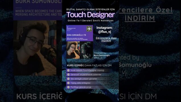 1'e1 Touchdesigner Özel dersler için DM! Instagram: @flux_vj #touchdesigner #touchdesignercommunity