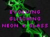 Abstract glitchy neon + glass style Touchdesigner effect and sounds from the modular synth