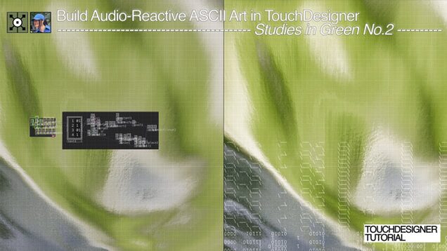 ascii-style aerial landscape waveforms in touchdesigner | project file