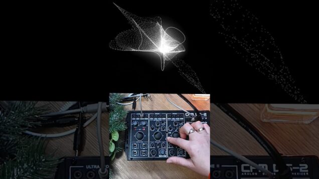 audio @Stylophone CPM DS-2 with the visual #touchdesigner #jamuary #day16 #shorts