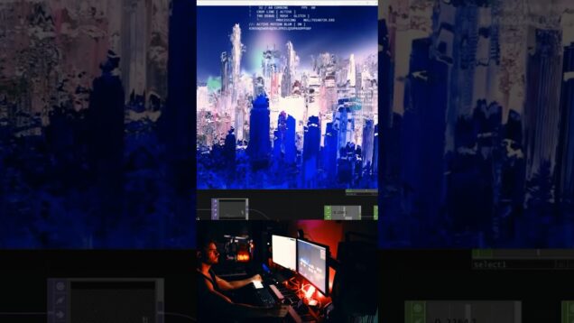 Audioreactive city #glitchart #vj #touchdesigner