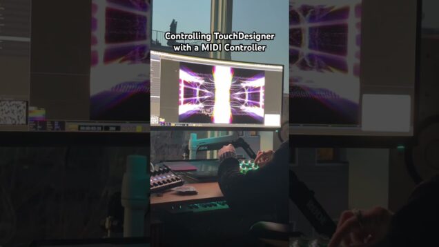 Controlling a TouchDesigner instancing network with a MIDI controller #TouchDesigner #Midi #Visuals