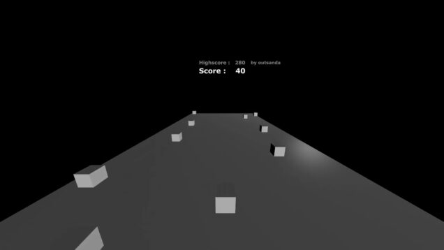 Endless runner collision game in TouchDesigner DEMO