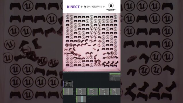 [Kinect+TouchDesigner+UnrealEngine] Interactive Media Art