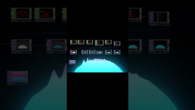 playing with audio-reactive visuals using #TouchDesigner #freemediaart #audiovisual #newmediaart