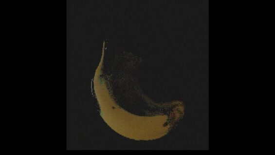 Point Cloud of a Bananna image | TouchDesigner project 2