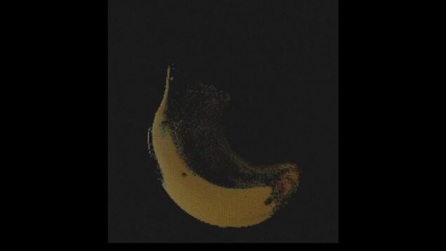 Point Cloud of a Bananna image | TouchDesigner project 2