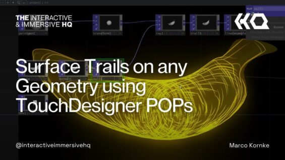 Surface Trails on any Geometry using TouchDesigner POPs