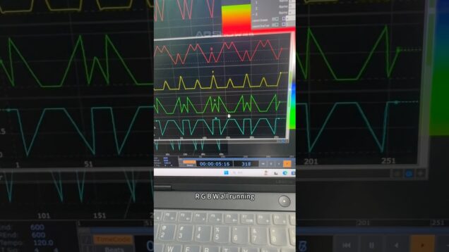 Touchdesigner control SPI 4in1 RGBW LED Pixel Bar with PSAC4 ,SK6812IC 64L 64P 256DMX CHs IP66