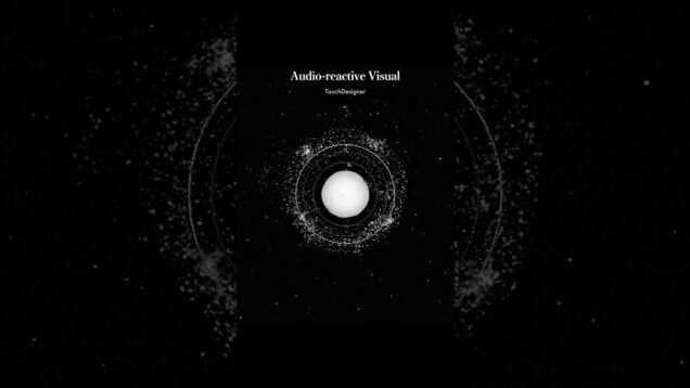 TouchDesignerでAudio-reactive映像作った　#shorts #touchdesigner