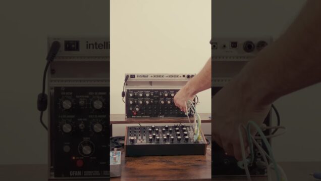 Using touch designer to bring my semi modular pieces to life #touchdesigner #modularsynth #moog