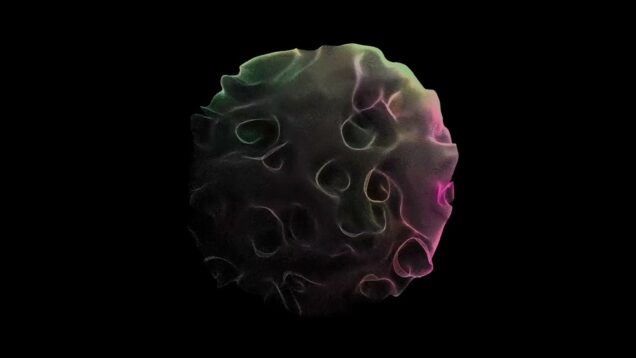 Audio reactive sphere. Made in Touchdesigner