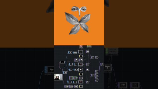 Butterfly mask in #touchdesigner using #MediaPipe