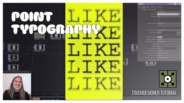 Create Point Typography in TouchDesigner. Tutorial