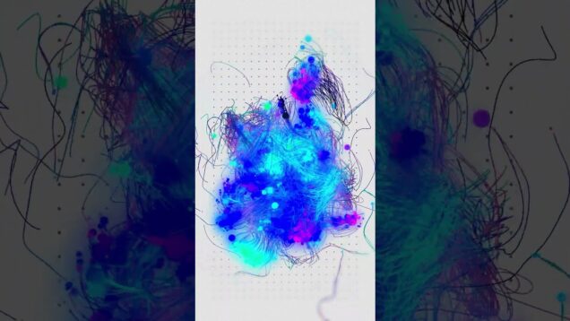 Particle system using POPs in TouchDesigner #touchdesigner #generative
