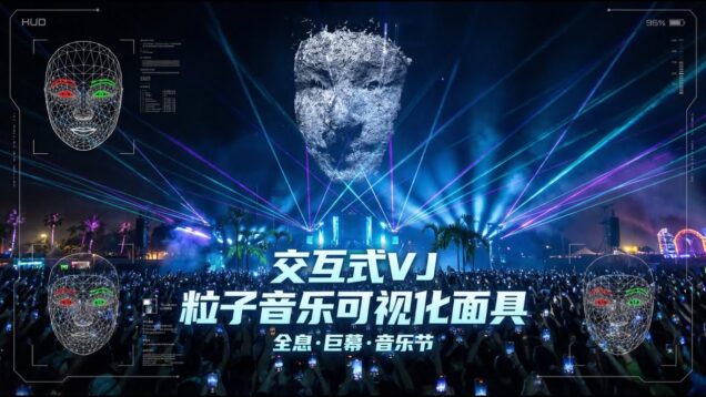 TouchDesigner 《数字面具》视觉交互✖️音频交互可视化