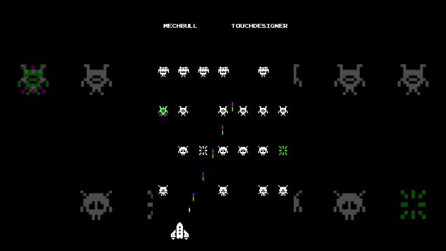 Touchdesigner Space Invaders – Arcade Inspired Visual